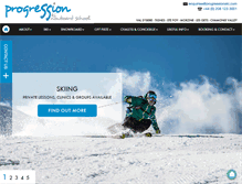 Tablet Screenshot of progressionski.com